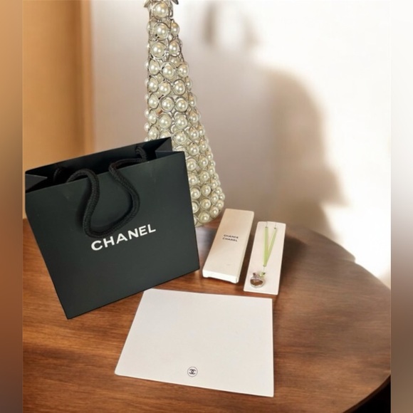 CHANEL Handbags - CHANEL Authentic Chance Parfum Mini Charm w/Ribbon, Black Gift Bag, & Card